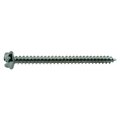 Midwest Fastener Sheet Metal Screw, #10 x 2-1/2 in, Zinc Plated Steel Hex Head Slotted Drive, 100 PK 02942